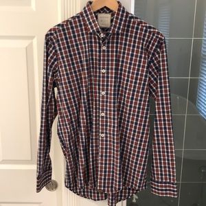 Billy Reid Men’s Standard Cut Medium Button Down